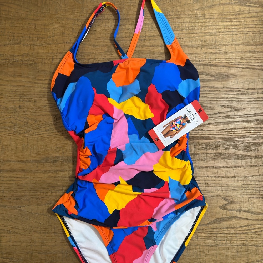 Nautica Women’s One-Piece Swimsuit – Size M – New with Tags